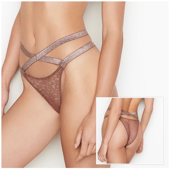 VICTORIA’S SECRET BRAZILIAN SLIP STRAPPY PANTIES